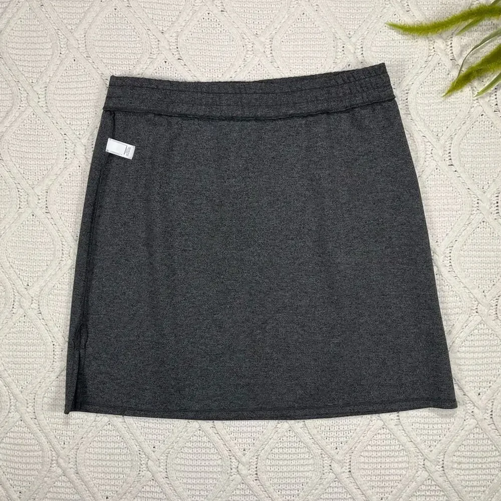 NWT J.Jill  A-line Drawstring Skirt Gray Petit Large - Picture 3 of 8